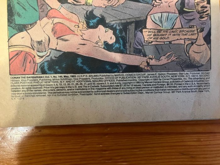 Comic: 'Conan The Barbarian' no. 146 (May 1983)
