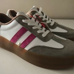 Drilleys  women's trainers Grey/Pink