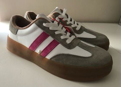Drilleys  women's trainers Grey/Pink