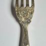 Sterling silver Fork, 1901, fully silver inc prongs. Intricate decoration. Image 2
