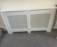 White radiator covers