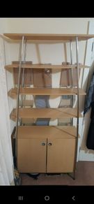 Wall unit with Cabinet - Brown/ oak colour