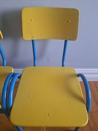 Pair of Kids Vintage School Chairs