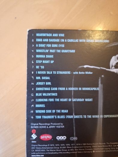 CD Tom Waits Used Songs  1973 - 1980