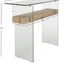 Glass + Oak Console Table Image 5