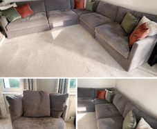 Cloud 5 piece modular corner sofa + swivel chair