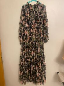 Needle + Thread - English Rose Diamond Ruffle Gown (UK 14)