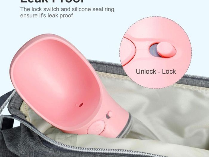 Portable Dog Water Bottle, 350/550ml Dog Walking Travel Bottle Puppy Water Leak Proof Drinking Dispenser Food Grade Dog Hot Water Drink Bottle (MULTIPLE SIZES/COLOURS)