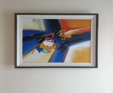 Abstract oil painting 73cm x 63