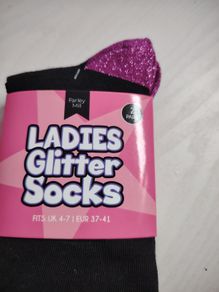 Ladies Glitter Socks New
