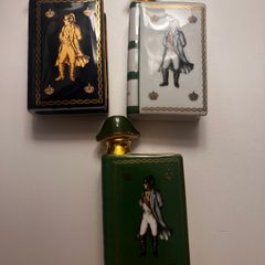 Limoges Castel Camus Cognac Napoleon bicentennial porcelain book flask