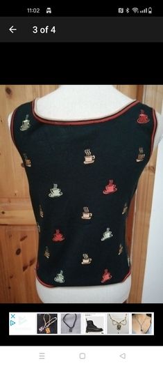 Ladies Peck and peck designer vintage quirky tea cup top