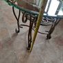 small glass top table like new. Image 3