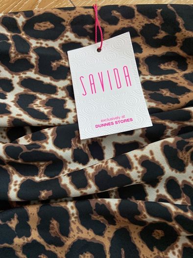 Brand New Savida Leopard Print Skirt Size Small