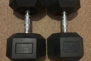 40 kg hex dumbbells
