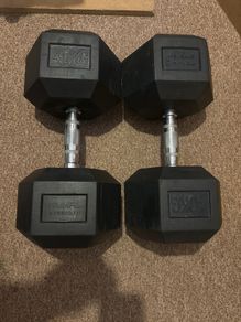 40 kg hex dumbbells