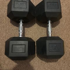 40 kg hex dumbbells