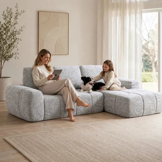 Softy Compressed Sectional sofa c/w chaise