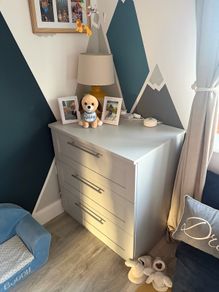 Grey mamas & papas 3 piece nursery furniture set