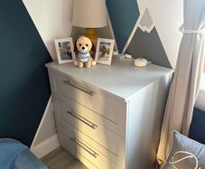 Grey mamas & papas 3 piece nursery furniture set