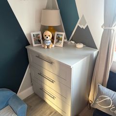 Grey mamas & papas 3 piece nursery furniture set