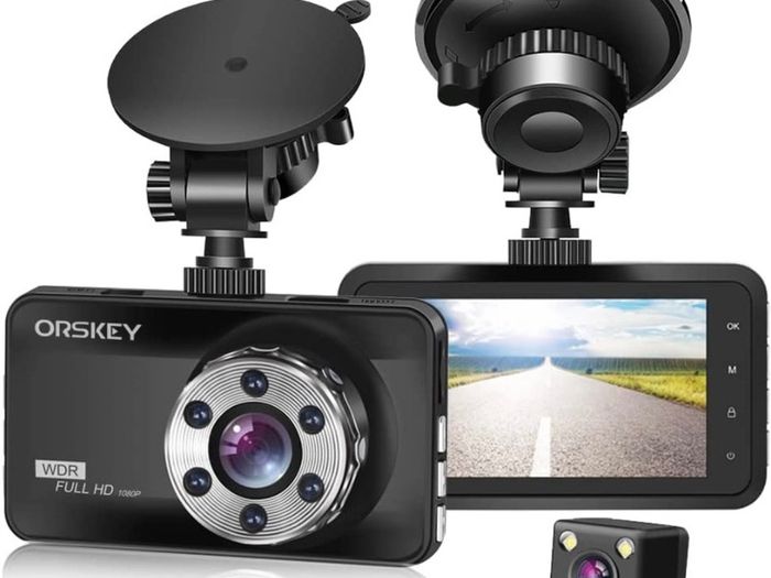 Dash Cam Front and Rear 1080P Full HD Dual Dash Camera In Car Camera Dashboard Camera Dashcam for Cars 170 Wide Angle HDR with 3.0" LCD Display Night Vision Motion Detection and G-sensor (FREE POSTAGE)