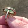 Large 9 Carat Gold Cabochon Jade Ring Image 10