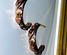 Vintage Hallmarked 9ct Gold Harrods Hoop Earrings