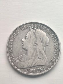 1895 Queen victoria silver crown