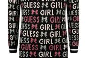 Genuine GUESS Girls Black Knitted Jumper