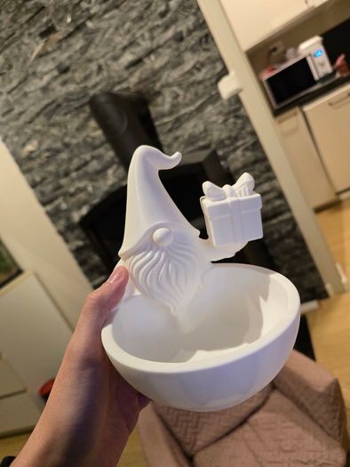 Christmas Gnome Bowl - Holiday Treat Holder