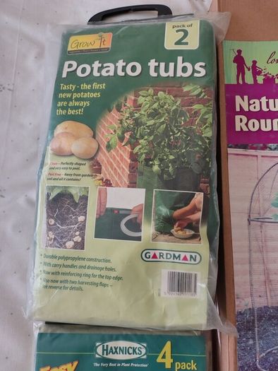 Garden Fruit Cage, Potato Tubs, Fleece Jackets, Weed Fabric