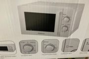 700W White Microwave