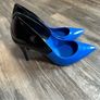Aldo Stessy Stilletto Shoes in Blue Black Size UK 8 US 10 EU  8 Image 10