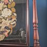 Antique Victorian Rosewood Fire screen, Fine Berlin Woolwork Embroidered Panel. Image 7