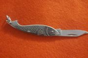 vintage penknife fish shape