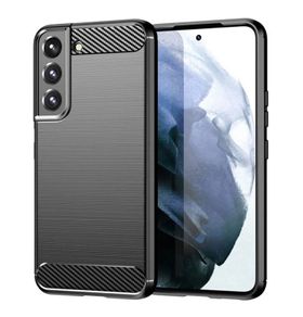 Shockproof Case For Samsung GALAXY S21 Carbon Fibre Effect Back Cover