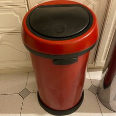 Curver 40 Litre Metal Effect One Touch Deco Bin.