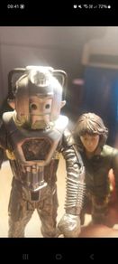 Doctor Who Figures Cyberman and Sarah Jane