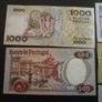 Portugal: 5 Notes: 1000e+500e+100e+50e+20e (1978-1987) Image 5