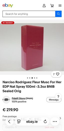 narciso rodriguez for her 100ml
