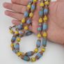 Vintage Venetian Style Skyblue & Yellow Trade Beads Necklace Image 7