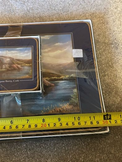 Vintage John Hinde The Irish View Collection Gougane Barra Quality Tablemats & Coasters Set of 6