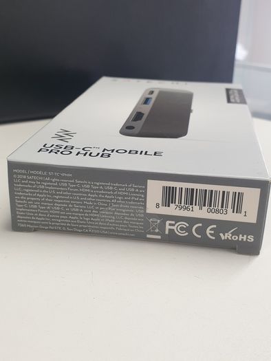 Satechi Type-C Mobile Pro Hub with USB-C PD Charging, 4K HDMI, USB 3.0, 3.5mm