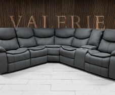 Valarie Corner Leather Recliner Sofa