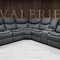Valarie Corner Leather Recliner Sofa