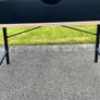 Wood Effect Desk with Black Frame Image 3