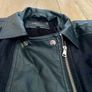 River Island heavy leather coat with detachable fur Image 5