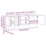 TV Cabinet 150 x 30 x 50 cm Old wood Image 6