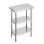 Stainless Steel Food Prep Table Commercial Kitchen Work Table 35.6x61 cm Image 2